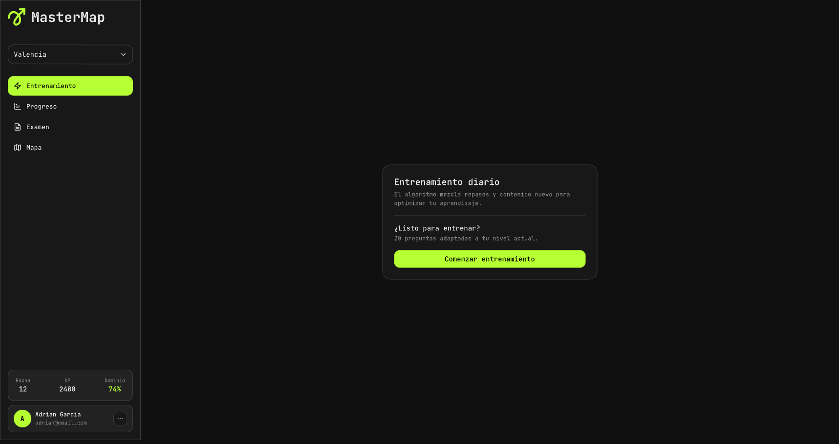 Captura del proyecto MasterMap